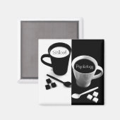 Psychologie scolaire Aimant café (Recto/Verso)