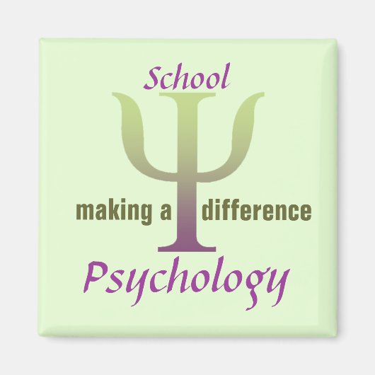 Psychologie scolaire Faire une différence Magnet (Devant)
