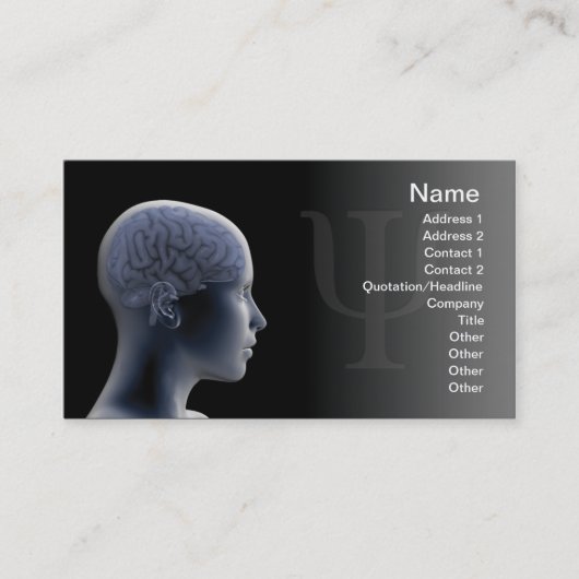 Psychologie Visitekaartje (Voorkant)