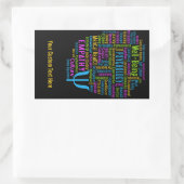 PSYCHOLOGIE Word Cloud aangepaste stickers (Tas)
