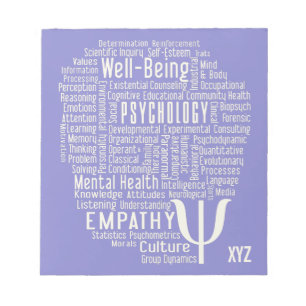 PSYCHOLOGIE Word Cloud Custom-blocnote Notitieblok