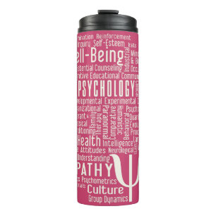 PSYCHOLOGIE Word Cloud custom tumbler Thermosbeker