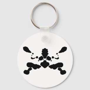 Psychologische abstracte vormtest Rorschach Sleutelhanger