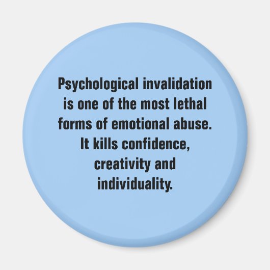 Psychologische ongeldigverklaring is een van de me magneet (Voorkant)