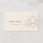 Psychologist, Therapist,Chic Lotus Visitekaartje (Voorkant)