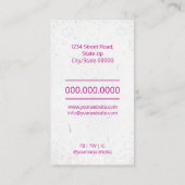 Psychologue carte de visite coloré du cerveau (Dos)