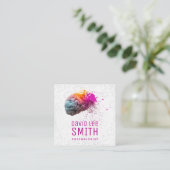 Psychologue carte de visite coloré du cerveau (Debout devant)