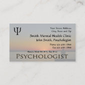 Psychologue Carte de visite de la santé mentale (Devant)