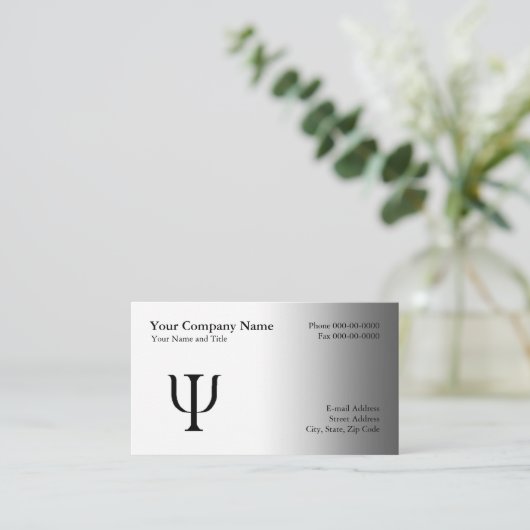 Psychologue Carte de visite de nomination (Debout devant)