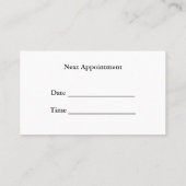 Psychologue Carte de visite de nomination (Dos)