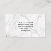 Psychologue carte de visite noir blanc (Dos)