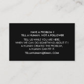 Psychologue carte de visite noir blanc (Devant)