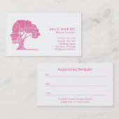 Psychologue Cartes de visite Conseiller personnel (Devant / Derrière)