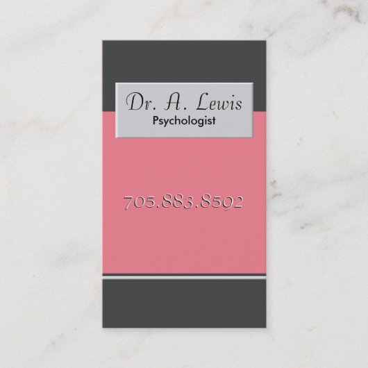 Psychologue et carte de visite Médicale - (Devant)