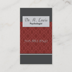 Psychologue et carte de visite Médicale -