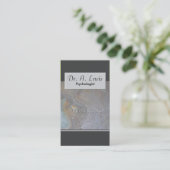 Psychologue et carte de visite Médicale - (Debout devant)