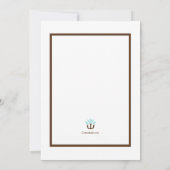 Psychologue Graduation Invitation Bleu (Dos)