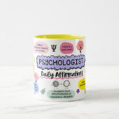 Psychologue Mug - Affirmations Quotidiennes Café M (Centre)