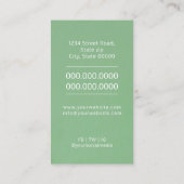 Psychologue Tipographyc carte de visite (Dos)