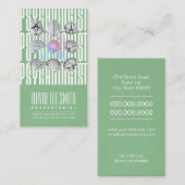 Psychologue Tipographyc carte de visite (Devant / Derrière)