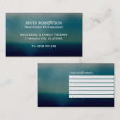 Psychologues Cartes de Rendez-vous Vert Moderne (Devant / Derrière)