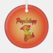 Psychology Chick #5 Glas Ornament (Voorkant)