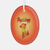Psychology Chick #5 Glas Ornament (Voorkant links)