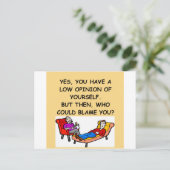 PSYCHology-grap Briefkaart (Staand voorkant)