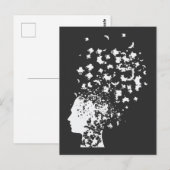 Psychology Rorschach Card Mind Inkblot test Briefkaart (Voorkant / Achterkant)