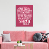PSYCHOLOGY Word Cloud Custom Color canvas afdrukke Afdruk (Insitu (Woonkamer))