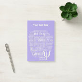 PSYCHOLOGY Word Cloud custom Post-it notes (Kantoor)