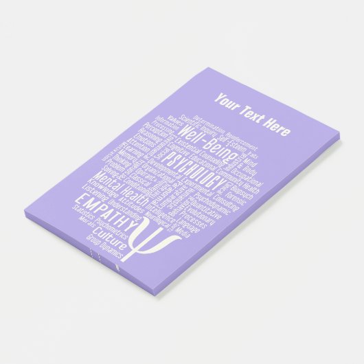 PSYCHOLOGY Word Cloud custom Post-it notes (Schuin)