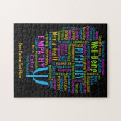 PSYCHOLOGY Word Cloud Custom puzzel (Horizontaal)