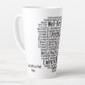 PSYCHOLOGY Word Cloud Custom text Latte Mok (Linkerhoek)