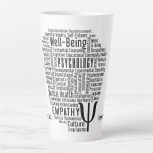 PSYCHOLOGY Word Cloud Custom text Latte Mok