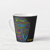 PSYCHOLOGY Word Cloud Custom text Latte Mok (Linkerhoek)