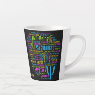 PSYCHOLOGY Word Cloud Custom text Latte Mok
