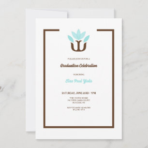Psycholoog Afstuderen Invitation Blue Kaart
