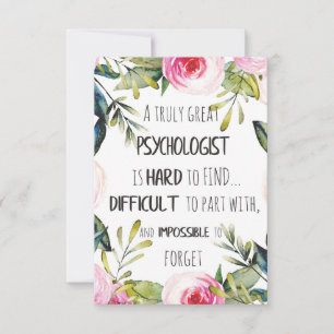 Psycholoog appreciatie Bedankt Farewell Gift