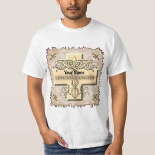 Psycholoog Cross Caduceus T-shirt