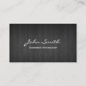 Psycholoog Elegant Dark Wood Visitekaartje (Voorkant)
