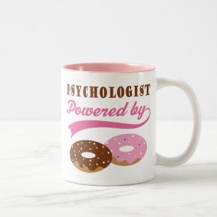 Psycholoog Gift (Donuts) Tweekleurige Koffiemok