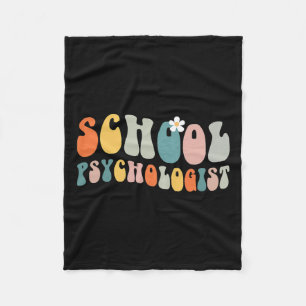 Psycholoog Groovy Retro Vintage Psychologie Teach Fleece Deken