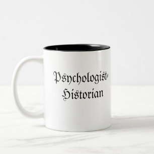 Psycholoog-historicus koffiebeker tweekleurige koffiemok