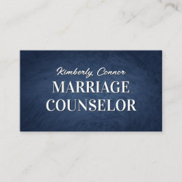 Psycholoog Huwelijk Counselor Gladde Bont Textuur Visitekaartje