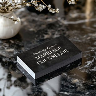 Psycholoog Huwelijk Counselor Gladde Bont Textuur Visitekaartje