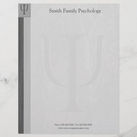 Psycholoog Letterhead Briefhoofd (Voorkant)