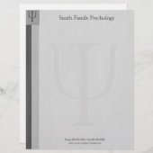 Psycholoog Letterhead Briefhoofd (Voorkant / Achterkant)