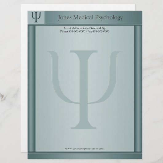 Psycholoog Letterhead Briefhoofd (Voorkant / Achterkant)