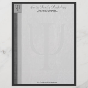 Psycholoog Letterhead Briefhoofd Ontwerp